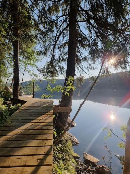 Treetop Ekne - Hytte I Skogen Med Hengebru Hotel Levanger Exterior foto