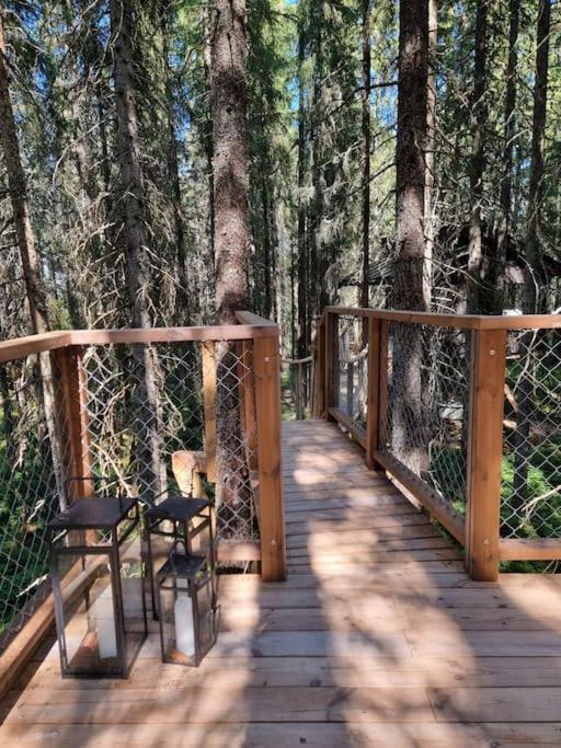 Treetop Ekne - Hytte I Skogen Med Hengebru Hotel Levanger Exterior foto