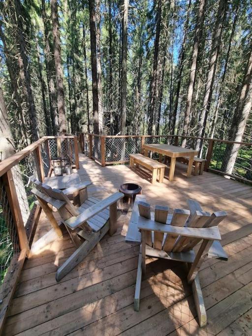 Treetop Ekne - Hytte I Skogen Med Hengebru Hotel Levanger Exterior foto